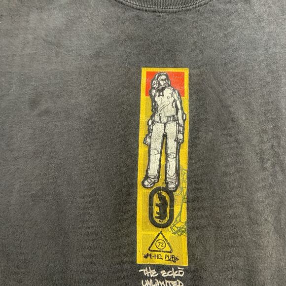 Vintage Ecko Unltd Shirt Mens XL Black Y2K Streetwear Hip Hop Good Distress - Picture 6 of 12